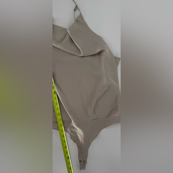 Abercrombie & Fitch Satin Cowl Neck T-Strap Bodysuit - Picture 7 of 12